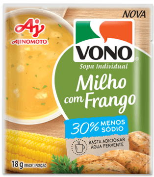 VONO® Milho com Frango com sódio reduzido